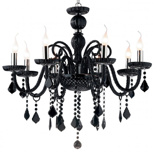 подвесная люстра ideal lux giudecca sp8 nero в Сыктывкаре