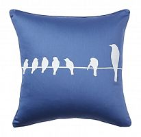 подушка с птичками birdies on a wire diamond-blue в Сыктывкаре