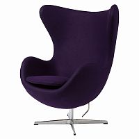 кресло egg chair темно-фиолетовое в Сыктывкаре