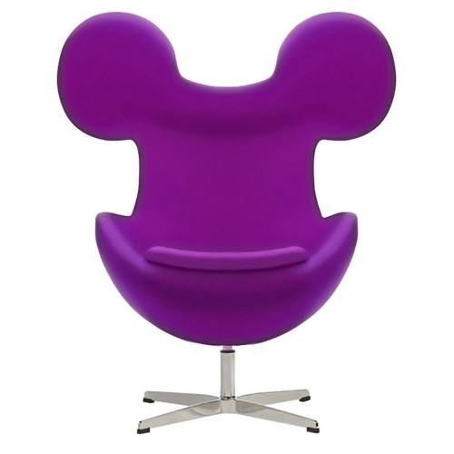 кресло egg mickey фиолетовое в Сыктывкаре
