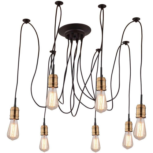 подвесная люстра arte lamp mazzetto a4290sp-7bk в Сыктывкаре