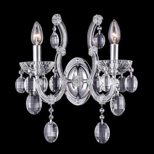 бра crystal lux hollywood ap2 chrome в Сыктывкаре